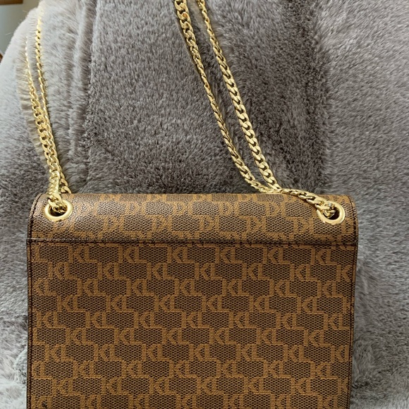 KARL LAGERFELD LEATHER SLING BAG - Picture 2 of 12